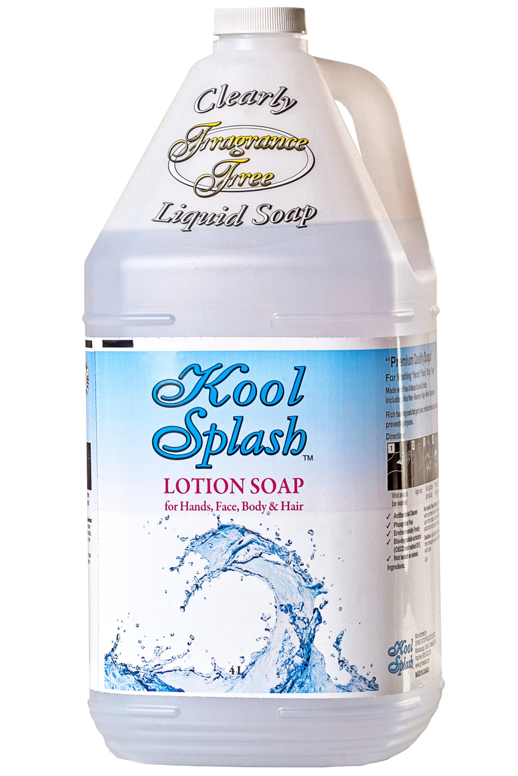 KOOL SPLASH® Clearly Fragrance Free Liquid Soap